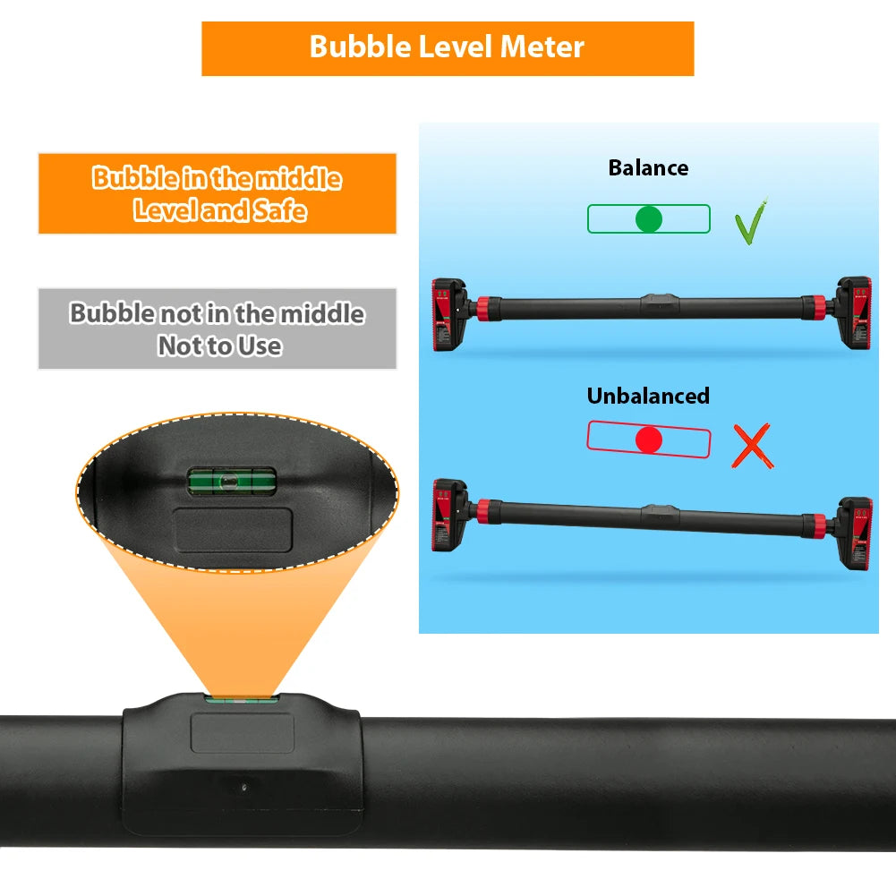 TWISTER.CK Doorway Pull Up Bar With Level Gauge Adjustable