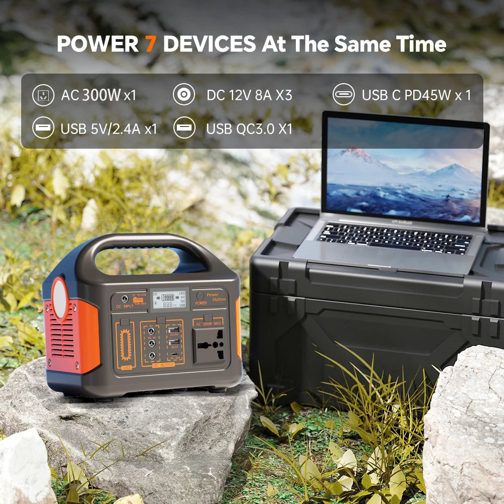 Jsdsolar Gaiaray 300W Portable Power Station 110V 460.8Wh Solar Generator