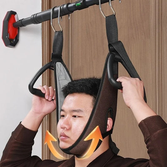Cervical Traction Neck Stretching Device With Suspension Belt For At Home Therapy And Posture Support