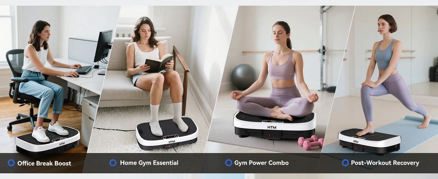 Vibration Plate Exercise Machine 120 Levels For Home Gym