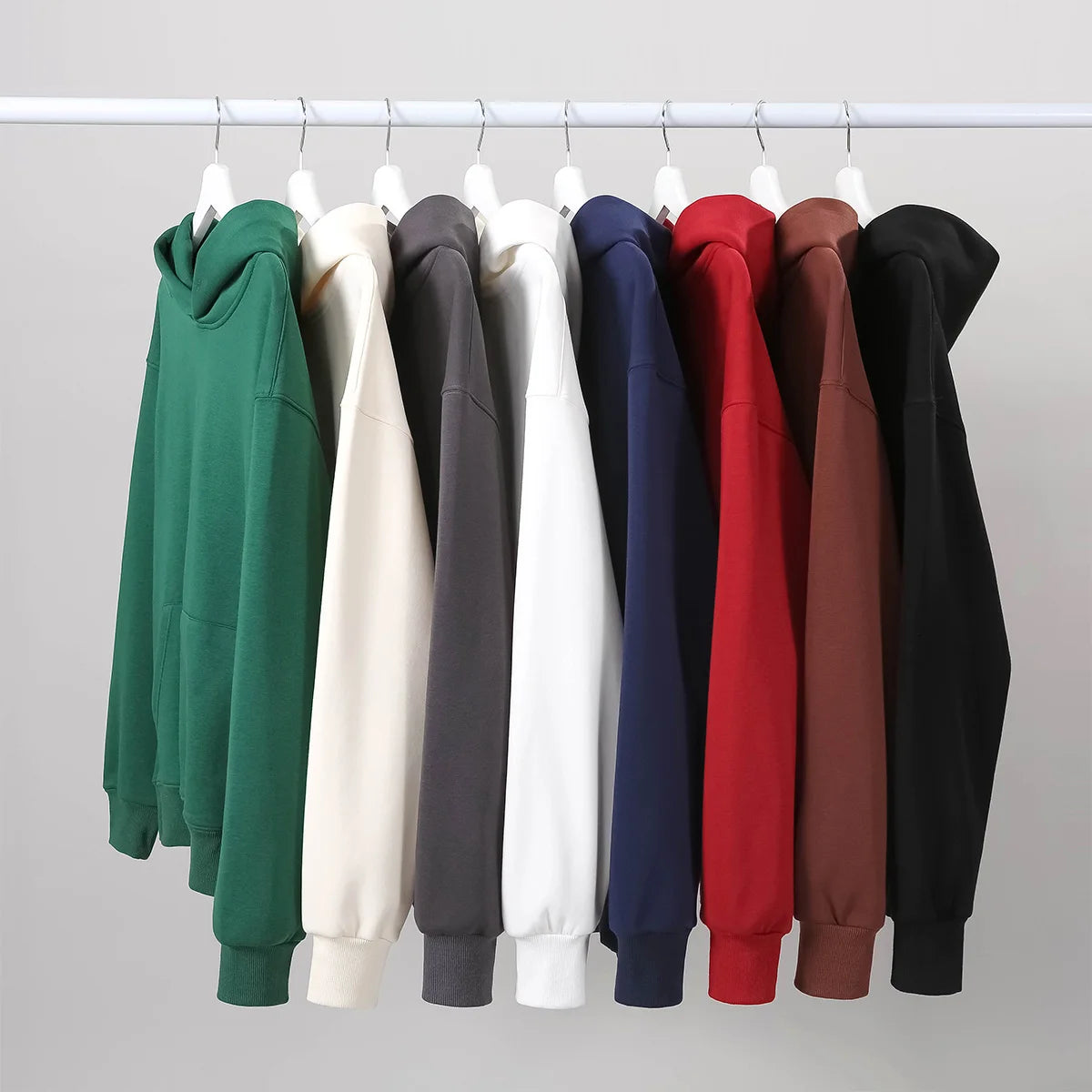 Heavy Weight Cotton Hooded Sweatshirt Unisex Fleece Pullover