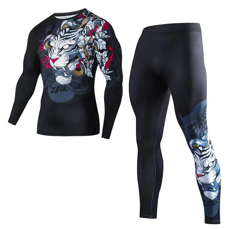 GANYANR Men Running Sets Sports Tracksuit For Fitness And Training