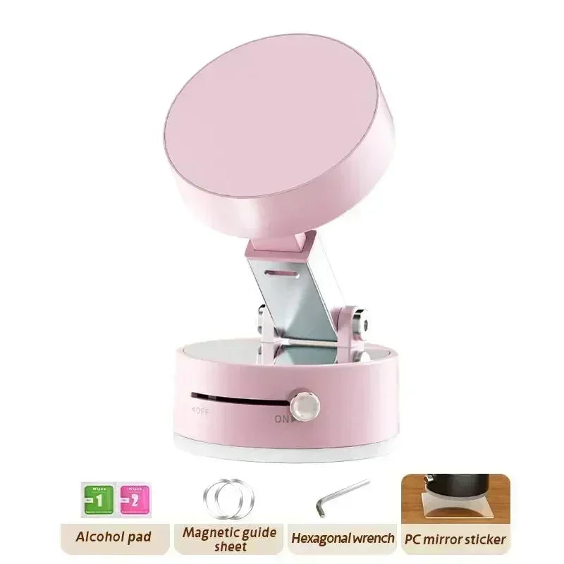 Vacuum Magnetic Phone Mount With Foldable Selfie Stick For Travel IPhone Pro Holder