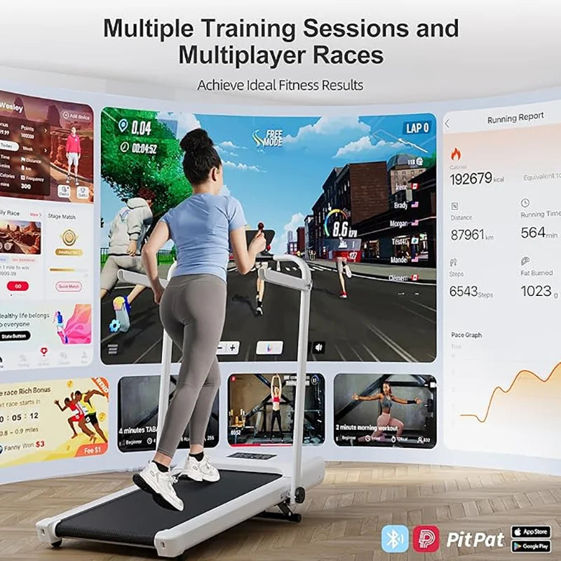 Nonedriving Walking Pad Treadmill With 9 Incline For Home Office Compact Quiet Walking Machine