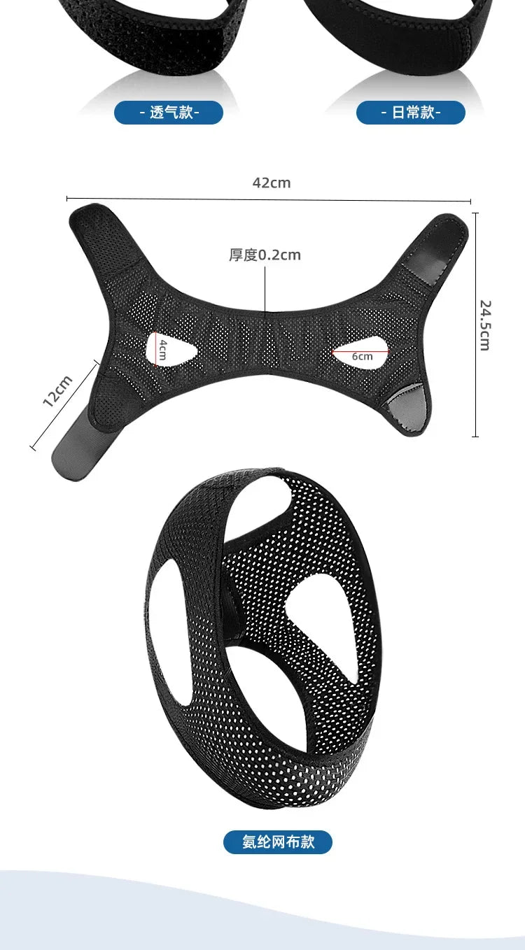 Anti Snore Chin Strap For Sleep Support And Snoring Reduction