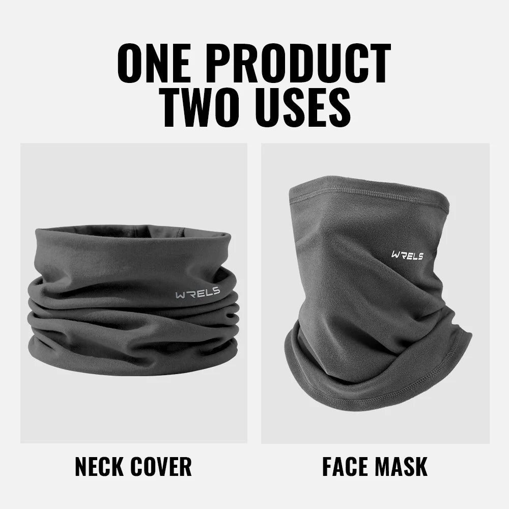 WRELS Winter Neck Gaiter Fleece Lined Windproof Face Warmer For Men And Women Outdoor Cold Weather Gear