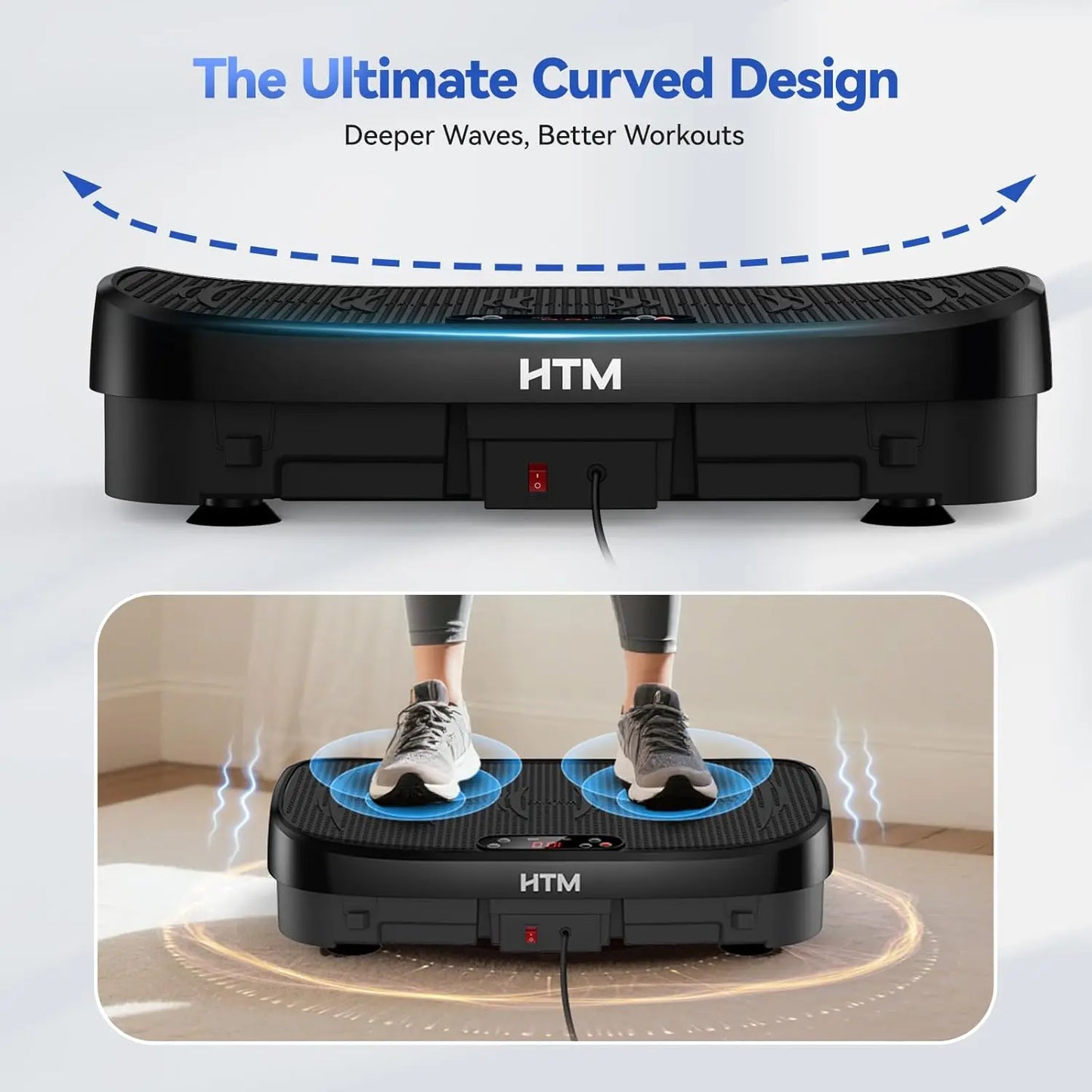 Vibration Plate Exercise Machine 120 Levels For Home Gym