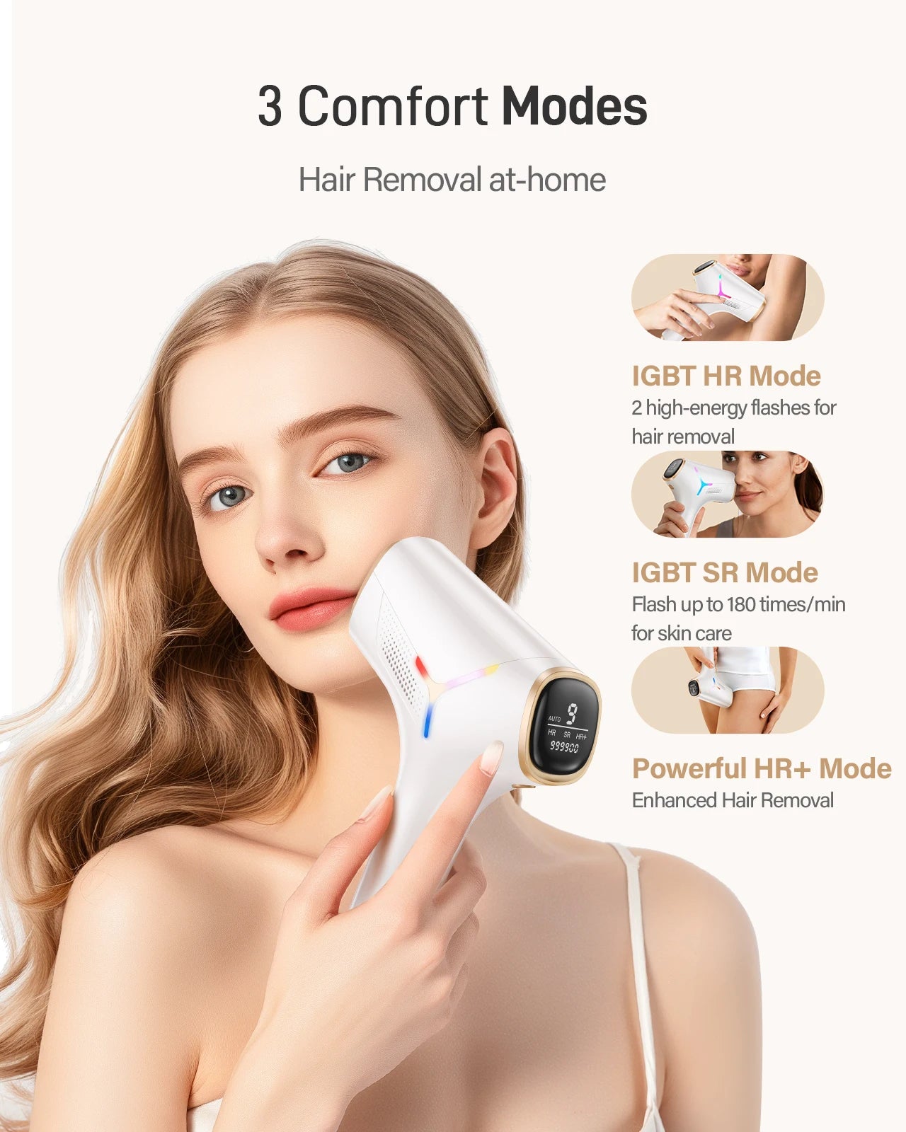 Totmizby IPL Laser Hair Removal Epilator For Body And Face