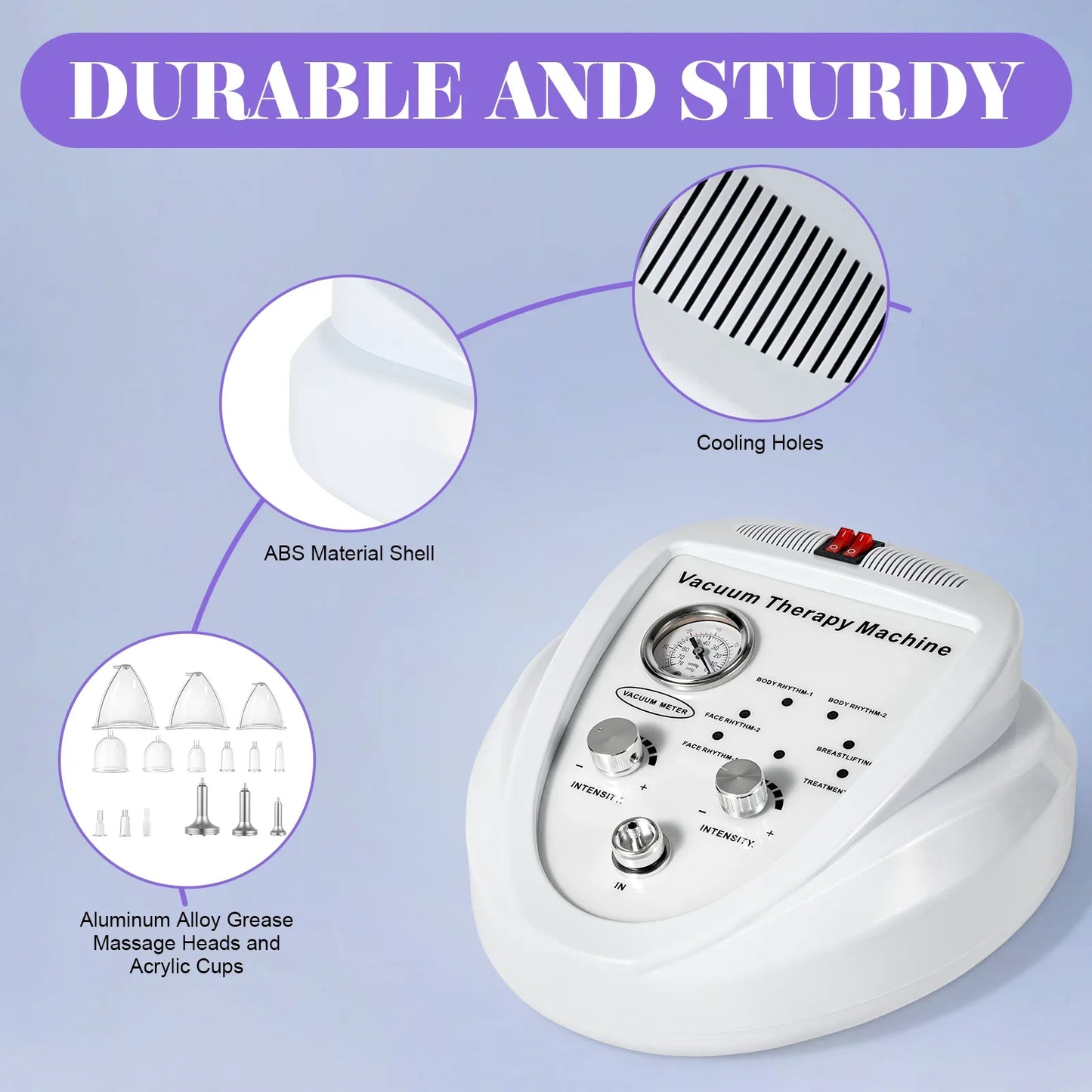 Vacuum Therapy Machine With 24 Cups And 3 Pumps For Body Shaping And Cupping Massage