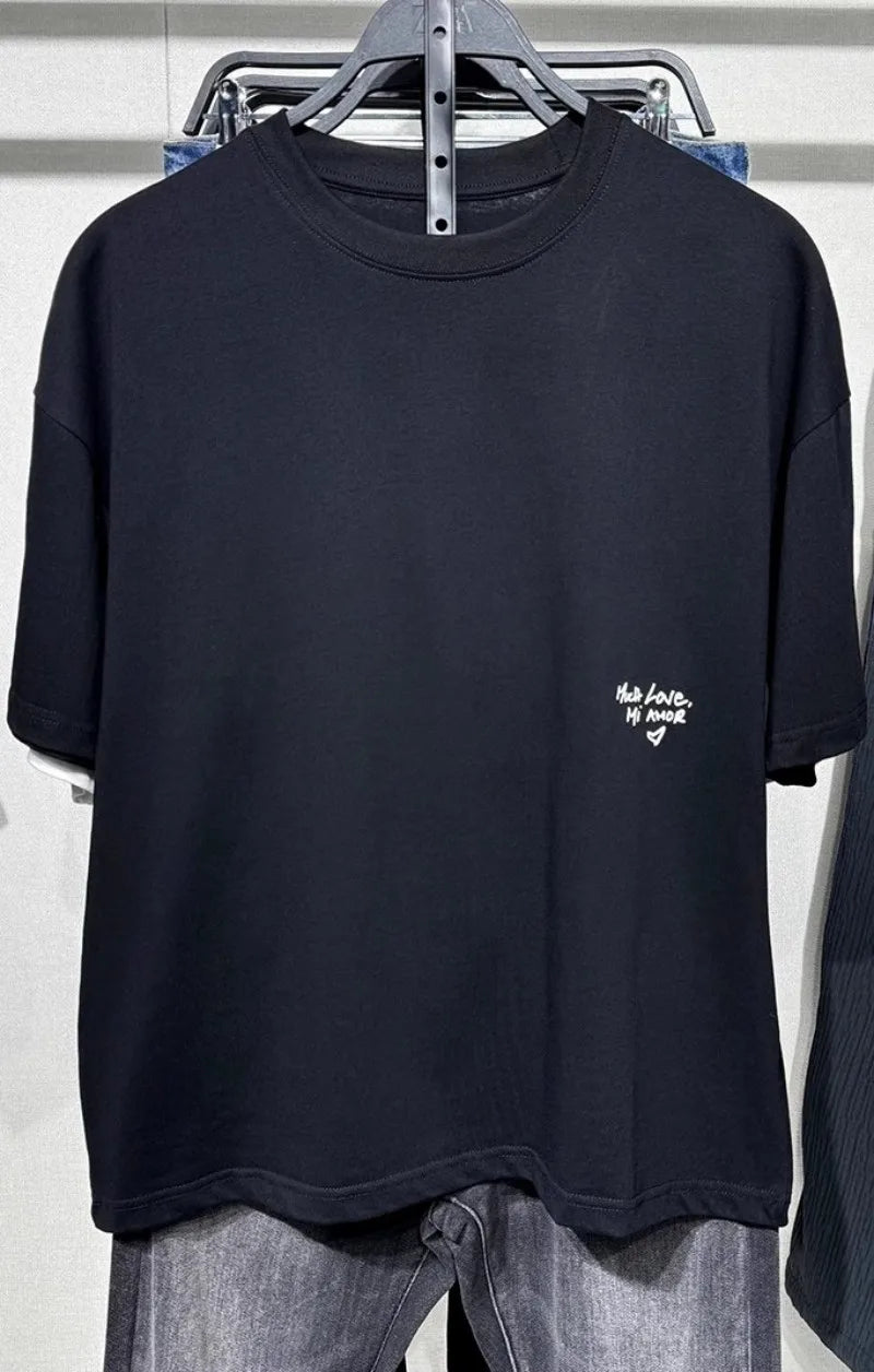 BEKEDEKE CN Mens Summer Cotton Tee ONeck Short Sleeve