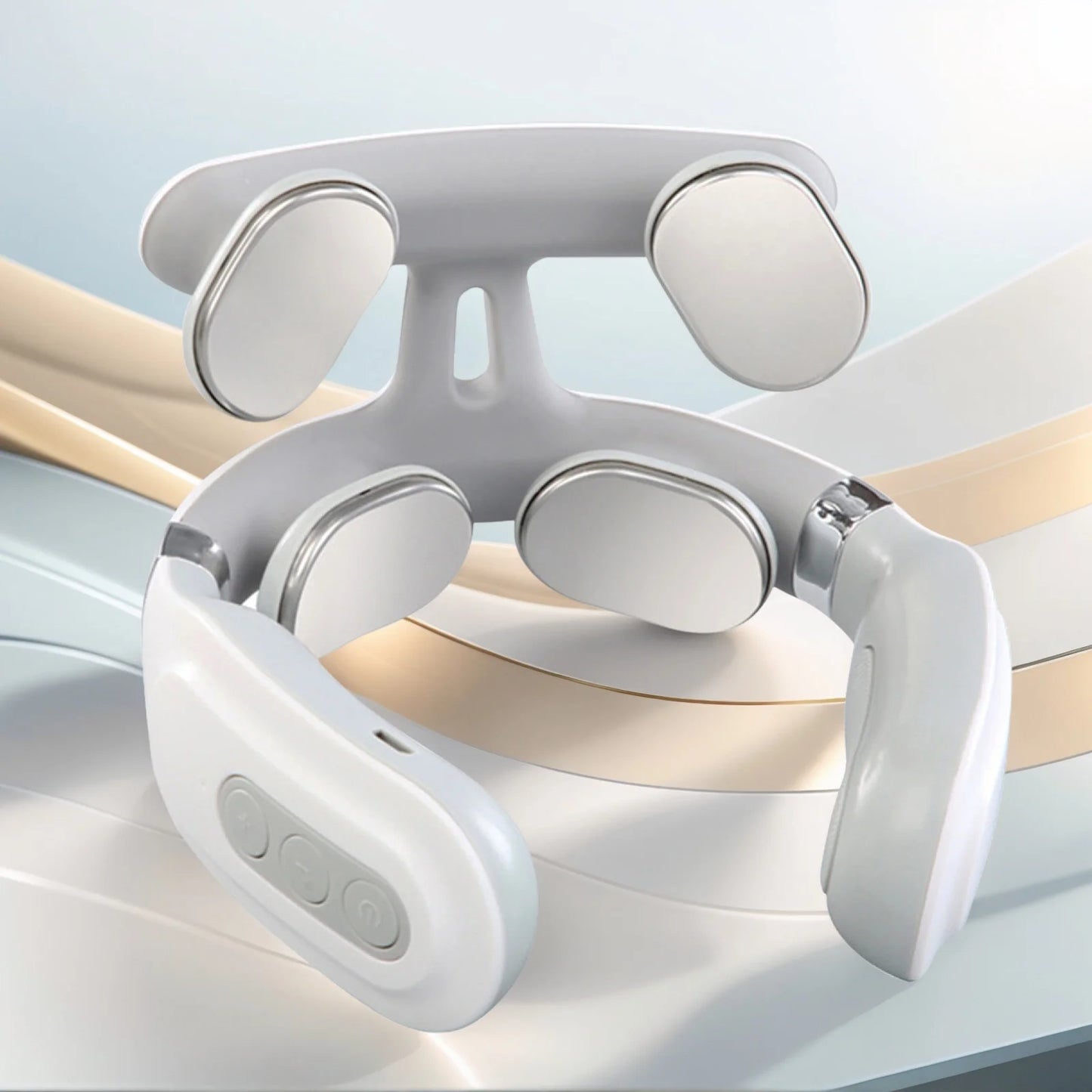 4 Head Neck Massager USB Rechargeable With 6 Modes