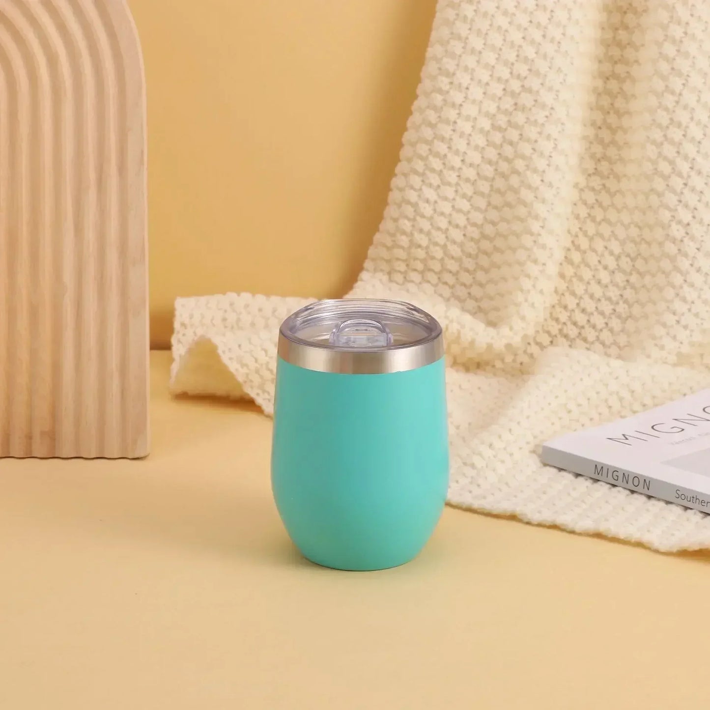 Insulated Stainless Steel Travel Tumbler With Double Wall Keeps Drinks Hot For 12 To 24 Hours 12 Oz Cap