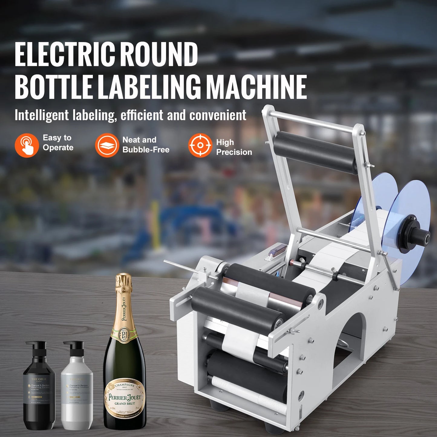 SucceBuy Semi Automatic Bottle Labeler Electric Label Applicator 20 to 50