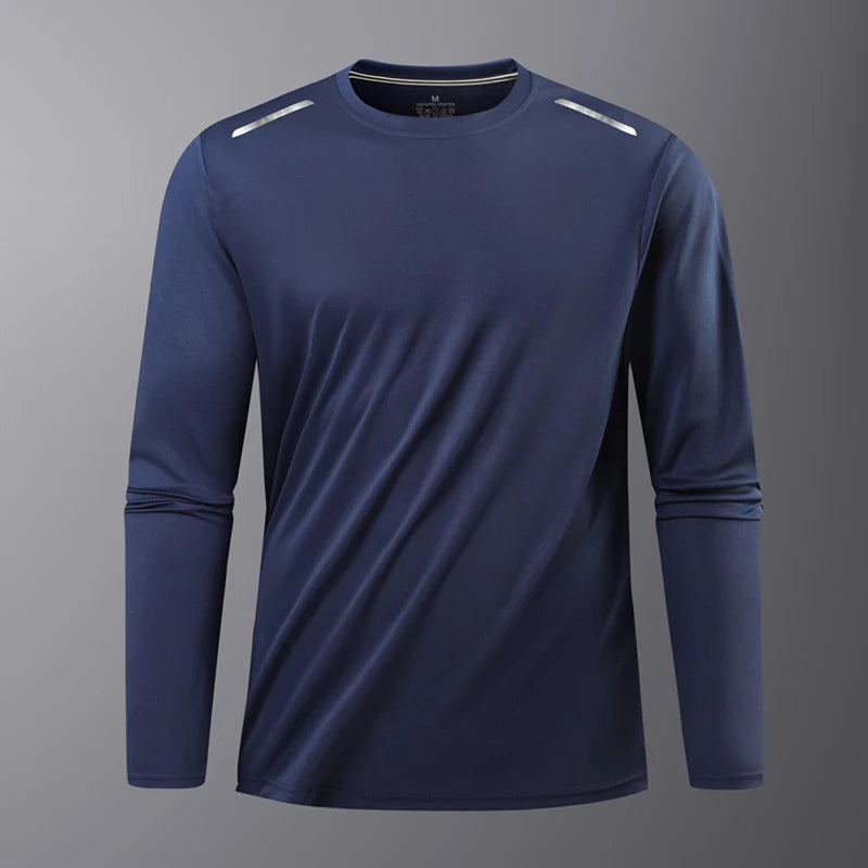 Ippolich Reflective Sport Gym T Shirt Men Quick Dry Top