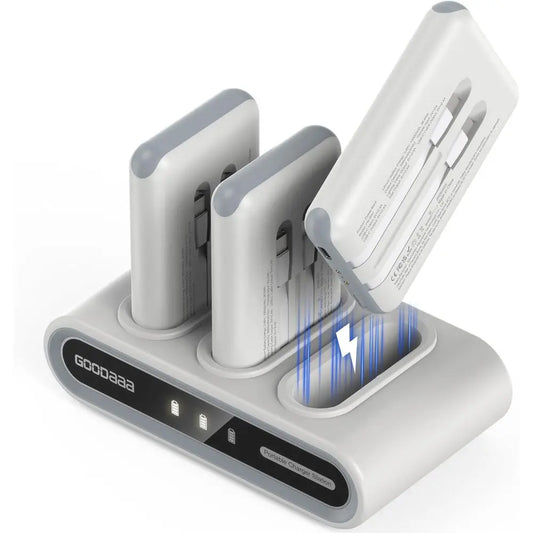 10000mAh Power Bank With Built In Cables And Triple USB