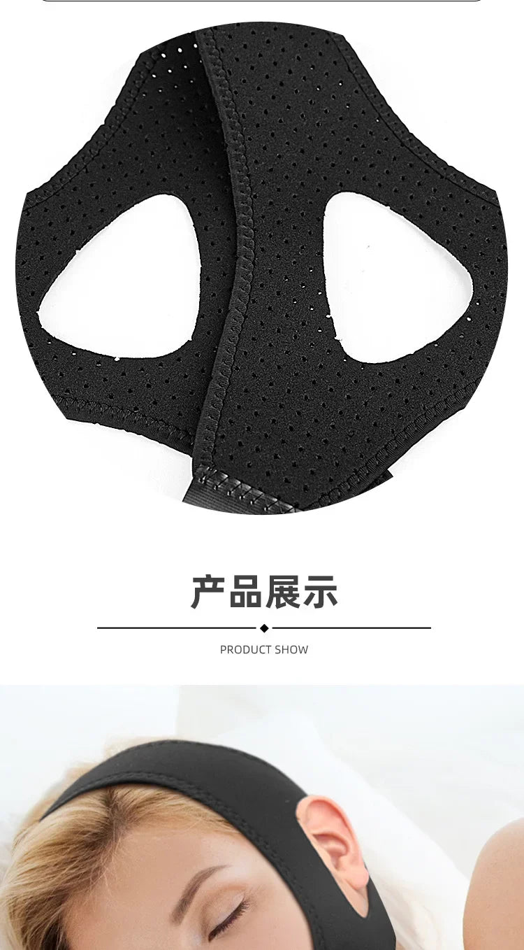 Anti Snore Chin Strap For Sleep Support And Snoring Reduction