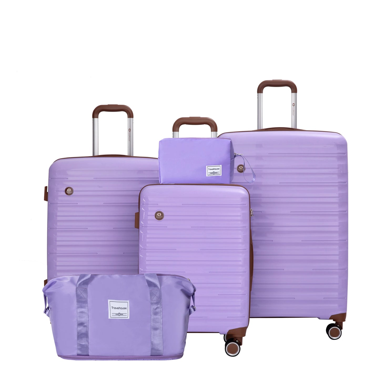 TravelhouseCN 5 Piece Luggage Set With Spinner Wheels TSA Lock