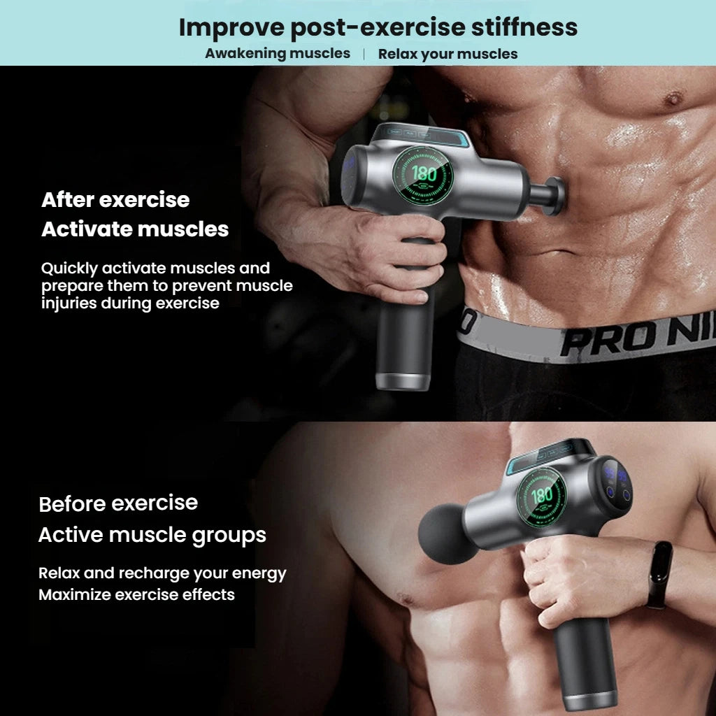 Massage Gun 99 Speeds 8 Attachments for Full Body Recovery