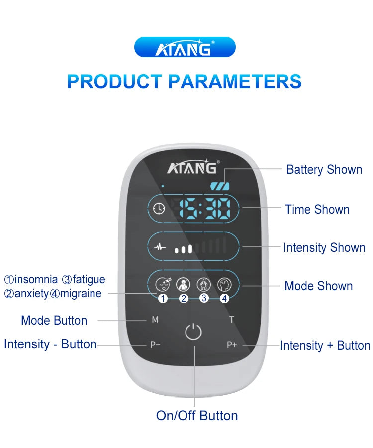 ATANG CES Insomnia Device For Cranial Electrotherapy Stimulation