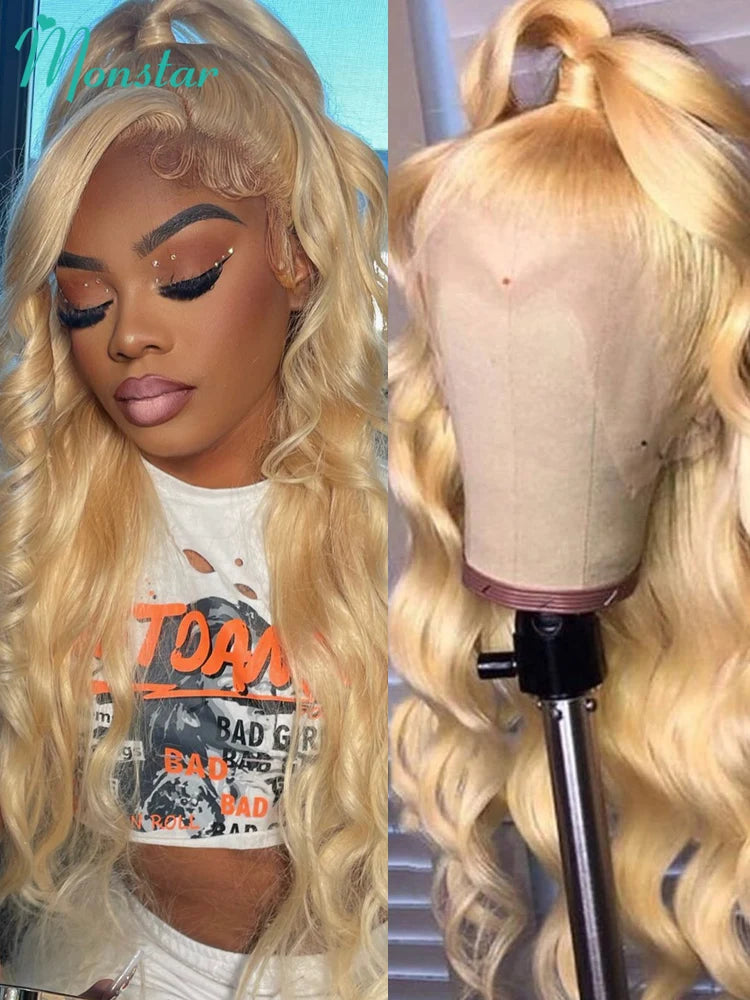 Monstar 360 Lace Frontal Wig HD Body Wave Remy Hair