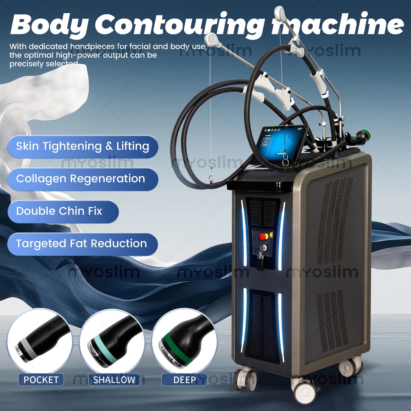 TAIXL 3-In-1 Ice Microwave Slimming Freezing Wave Massage