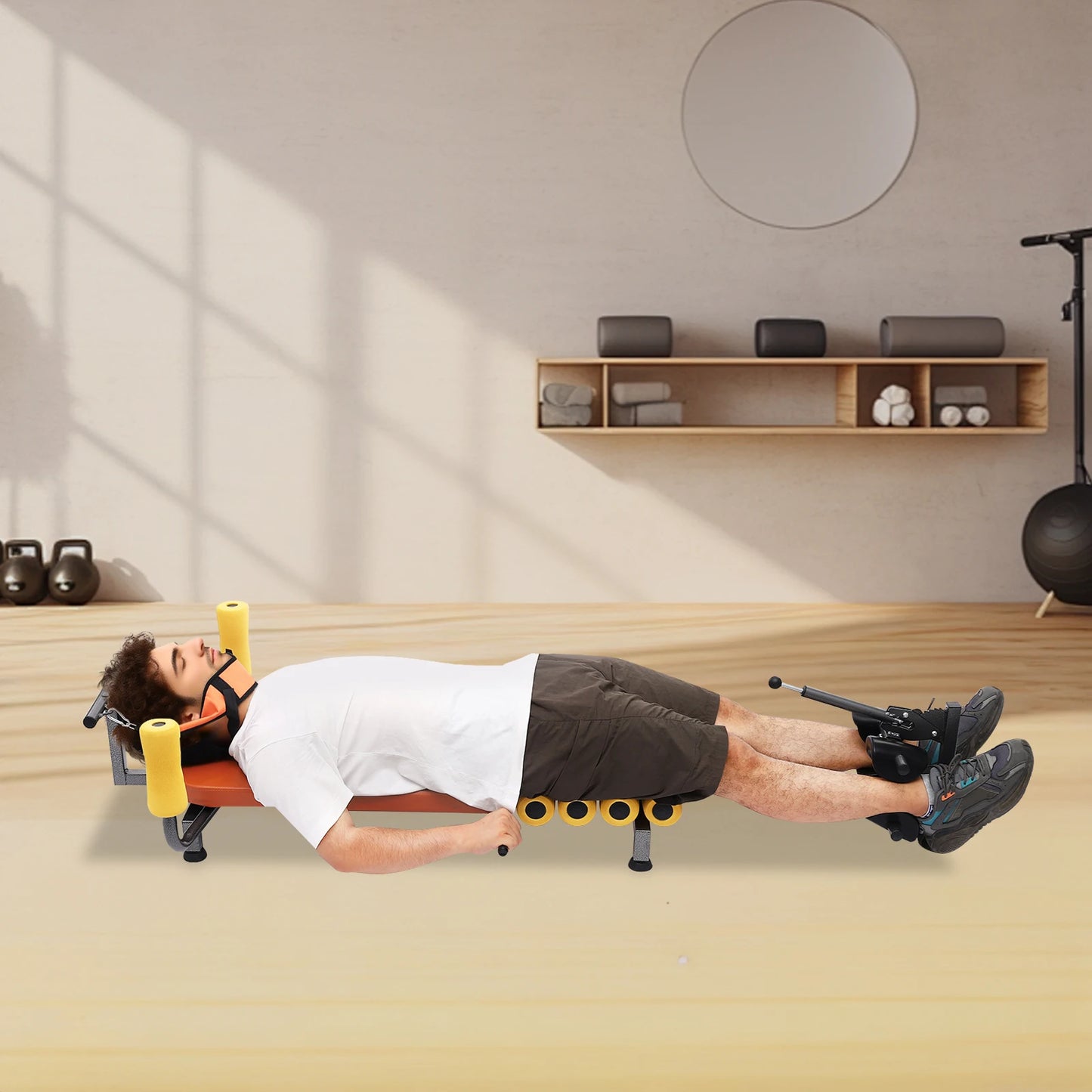 Training Bench Back Adjustable Stretch Neck Stretcher for Tension Relief