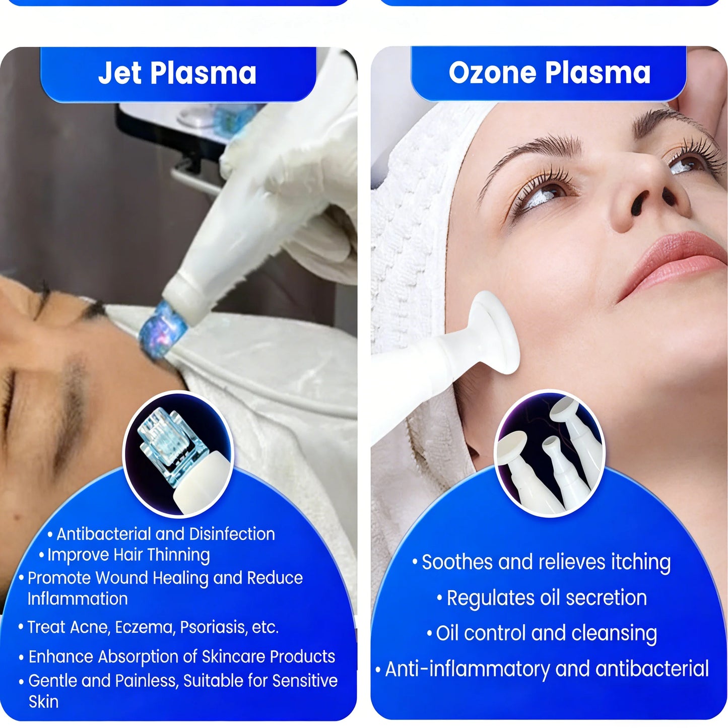 MYOSLIM 8 In 1 Plasma Beauty Machine With Cold Warm Ozone Microdermabrasion
