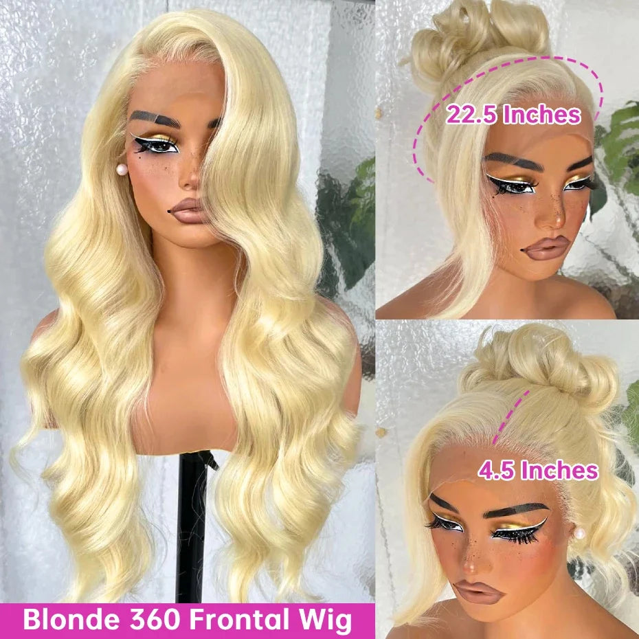 Monstar 360 Lace Frontal Wig HD Body Wave Remy Hair