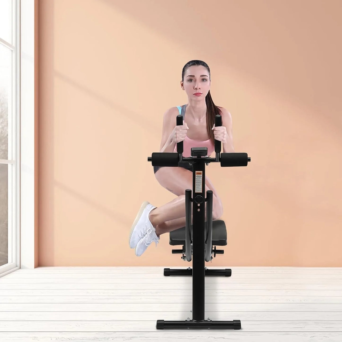 Foldable Abdominal Trainer AB Workout Machine With LCD Monitor