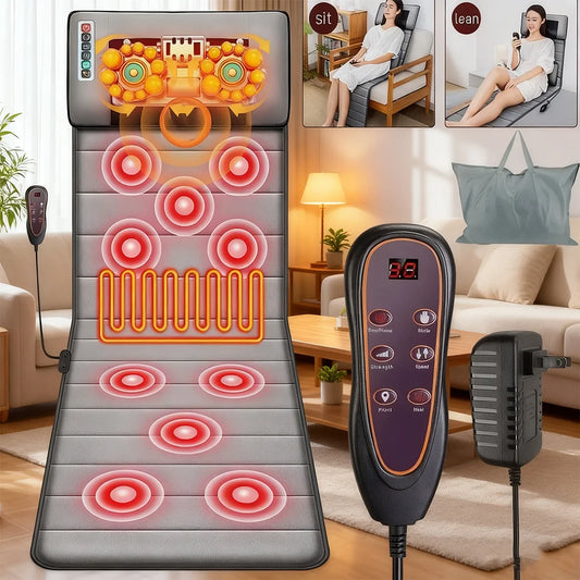 Electric Massage Mat With Heating Kneading And Vibrating Full Body