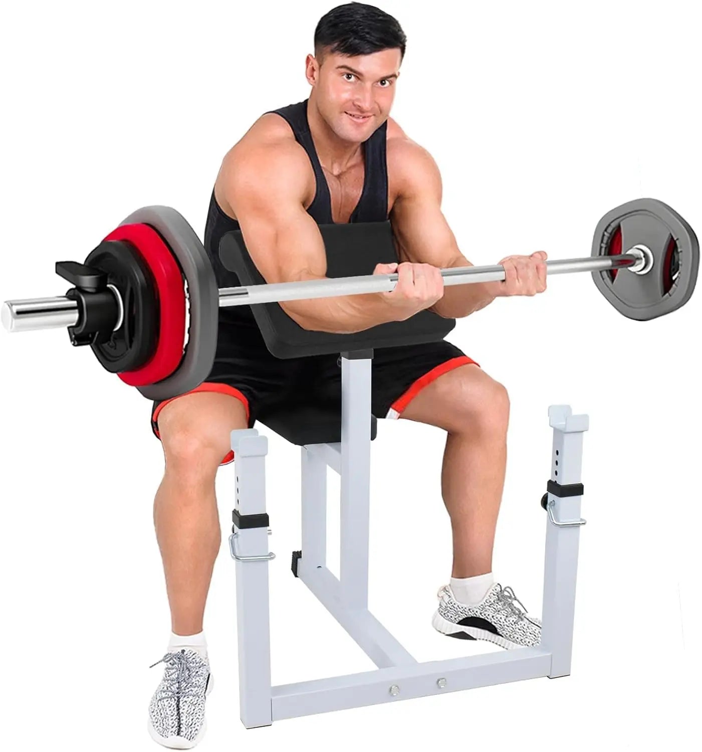 Adjustable Preacher Curl Weight Bench For Arm Curl And Tricep Training
