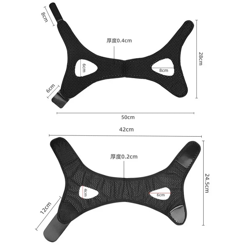 Anti Snore Chin Strap For Sleep Support And Snoring Reduction