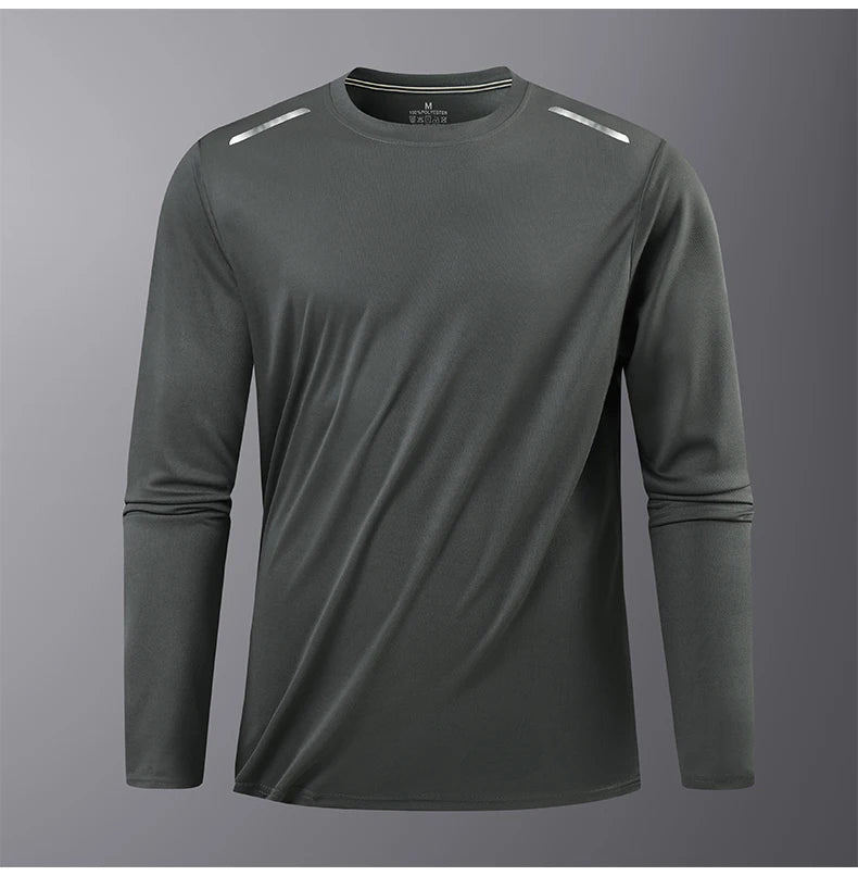 Ippolich Reflective Sport Gym T Shirt Men Quick Dry Top