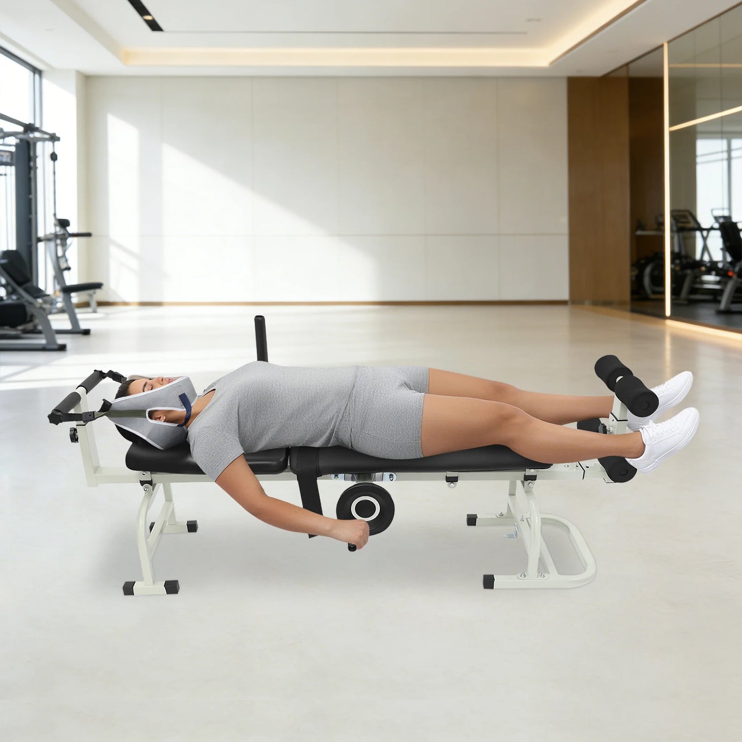 Back Stretch Bench Multifunctional Cervical Traction Device For Home Use