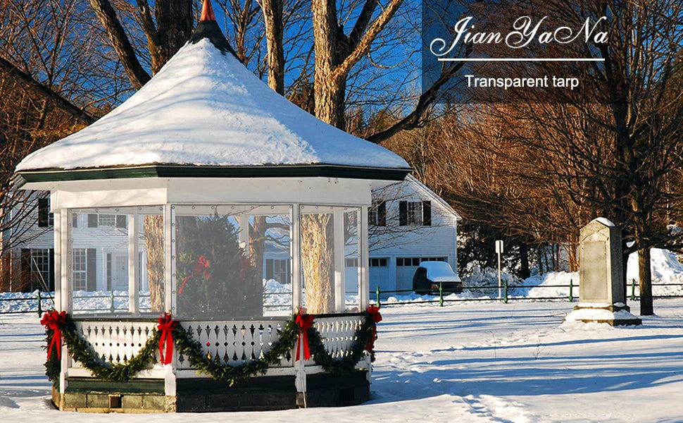 Clear PVC Tarp Heavy Duty Transparent Tarpaulin With Grommets