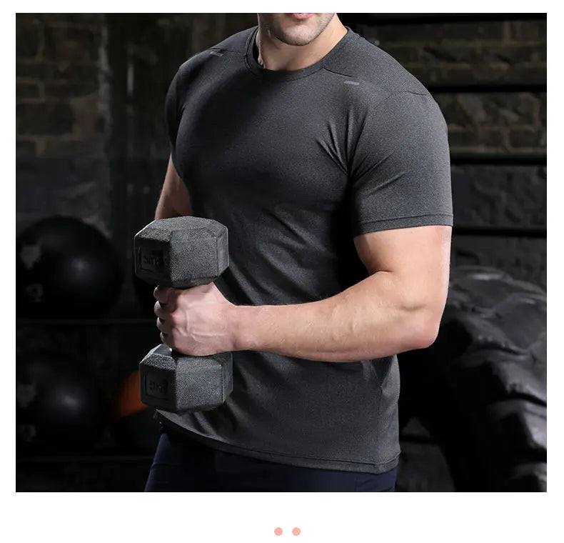 Shedao Men's Summer Breathable Quick Dry Cycling Top Outdoor Running T Shirt