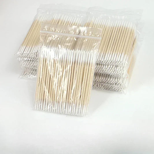 NONECN 100 To 300 Pcs Double Head Cotton Swabs For Makeup And Medical Cleaning