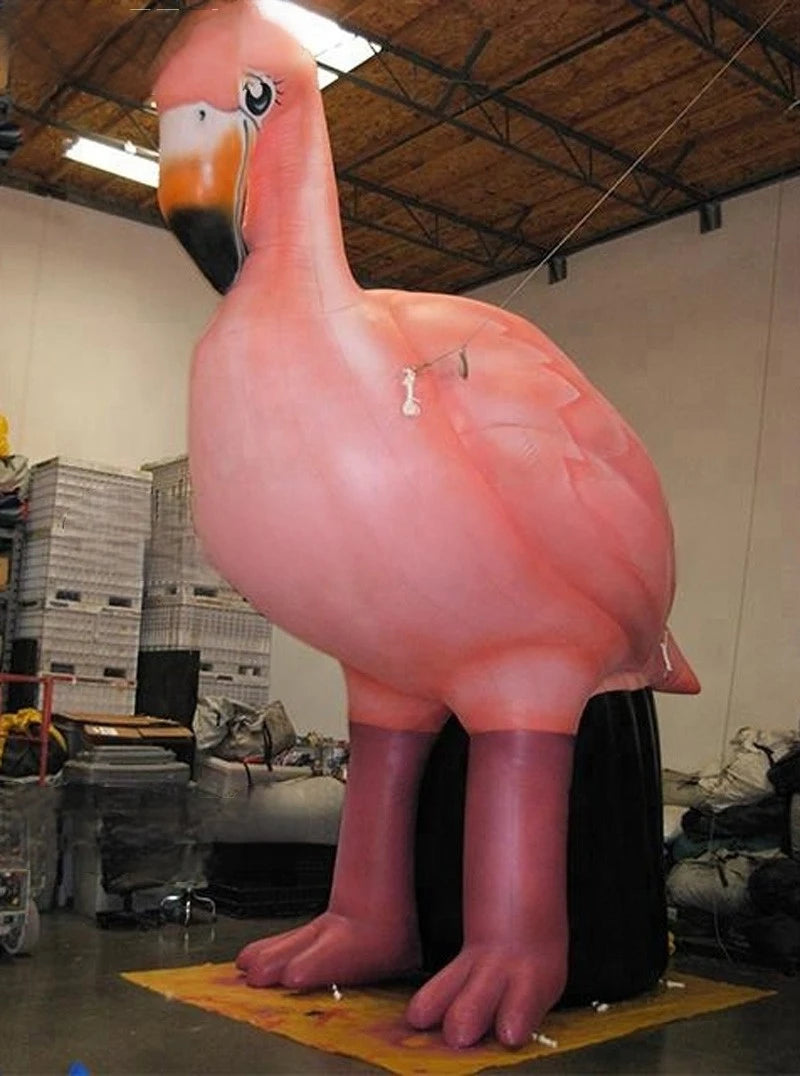 Outdoor Inflatable Flamingo With Included Blower For Outdoor Use