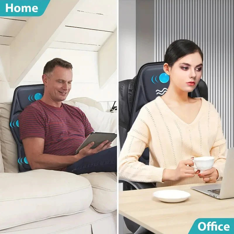 HIMOUTA Electric Back Massager Full Body Chair Cushion