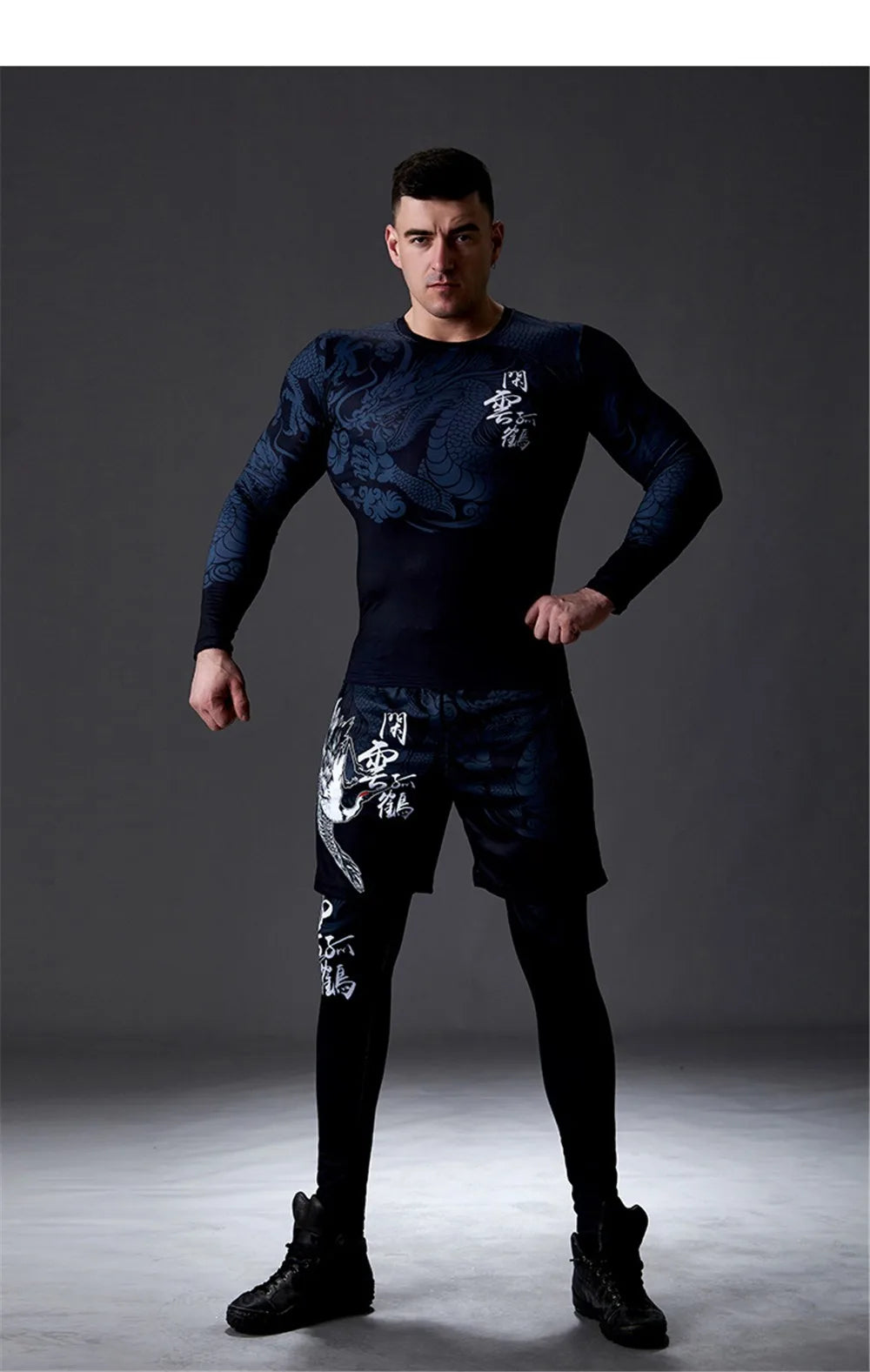 GANYANR Men Running Sets Sports Tracksuit For Fitness And Training