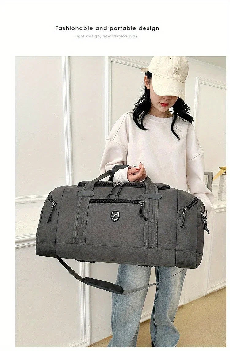Travel Bag Weekender Duffle With Multiple Compartments For Outdoor Adventures