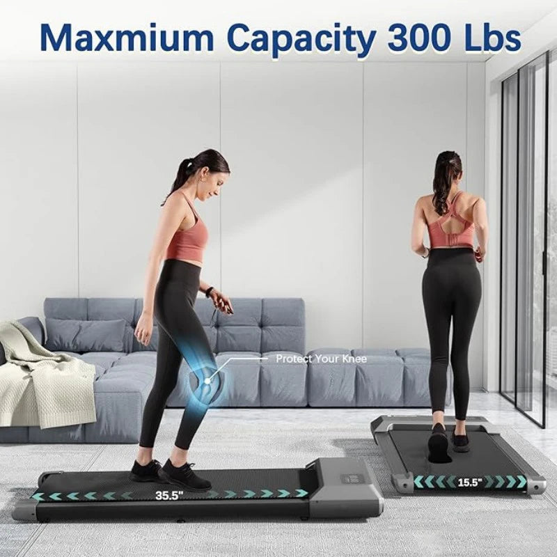 Superun 2In1 2.5HP Home Treadmill With LCD Display 300lbs