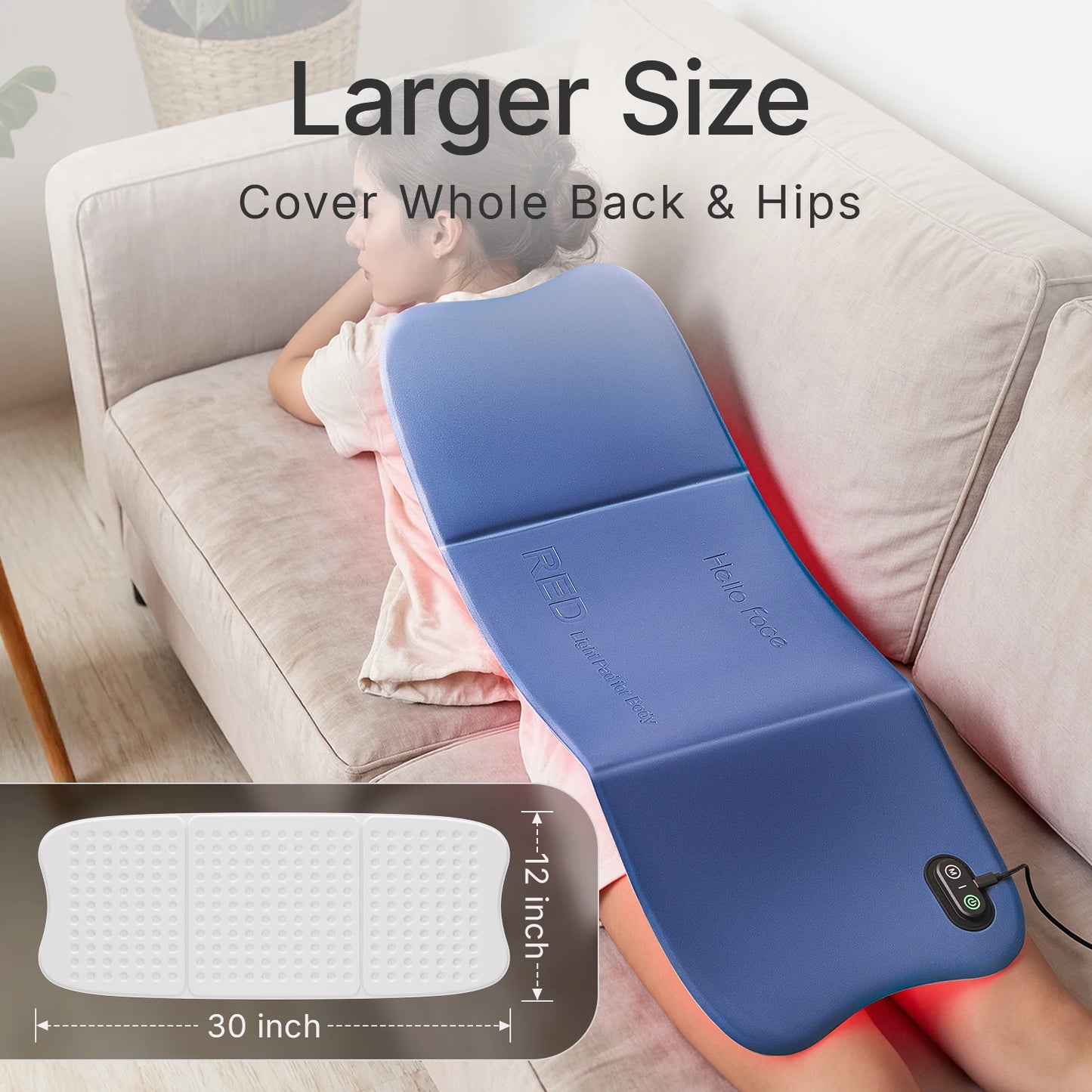Hello Face Red Light Therapy Pad 660nm 850nm Massage