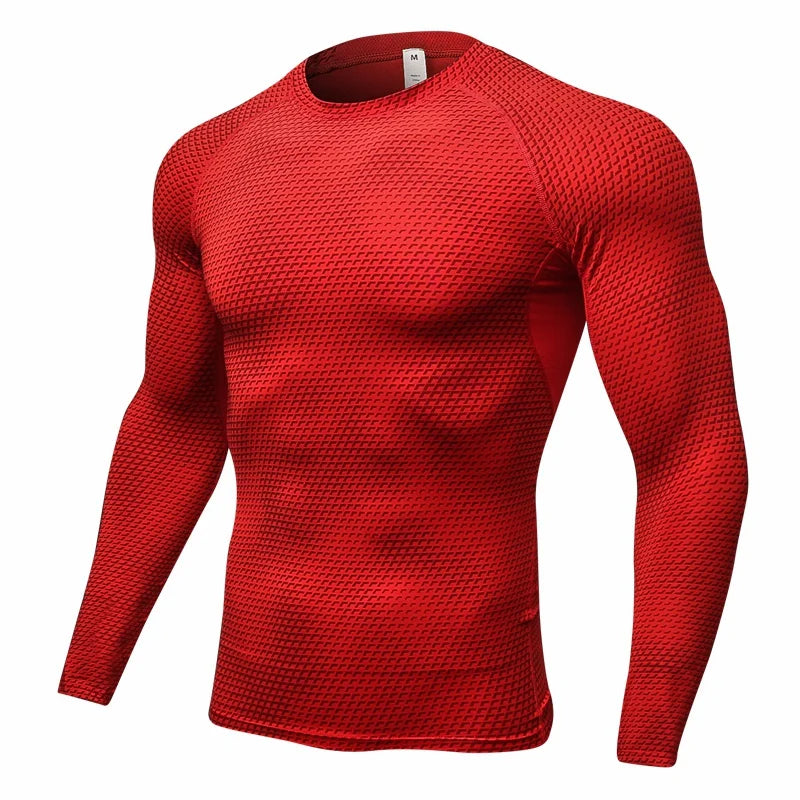 Men's Fitness Running Long Sleeve Quick Dry Training Shirt
