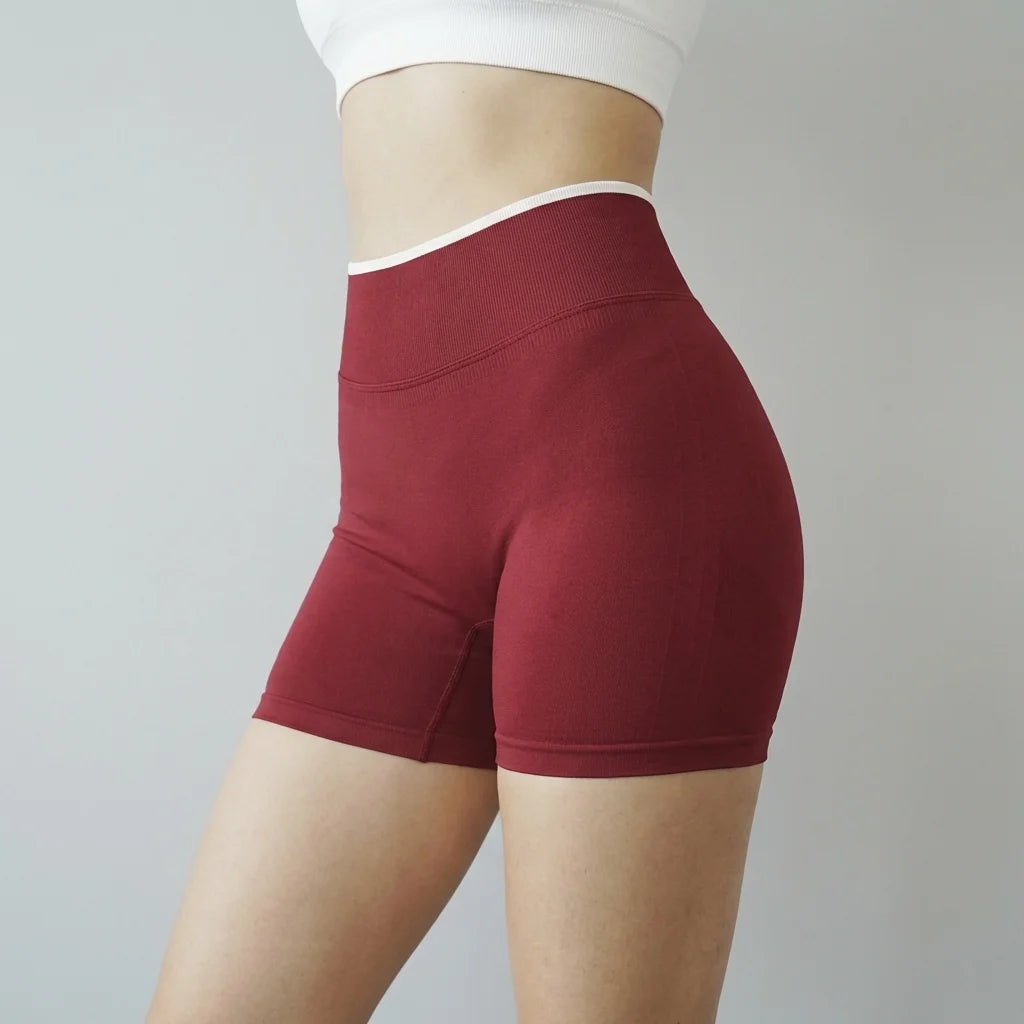 Women's High Waist Seamless Yoga Shorts For Gym And Running