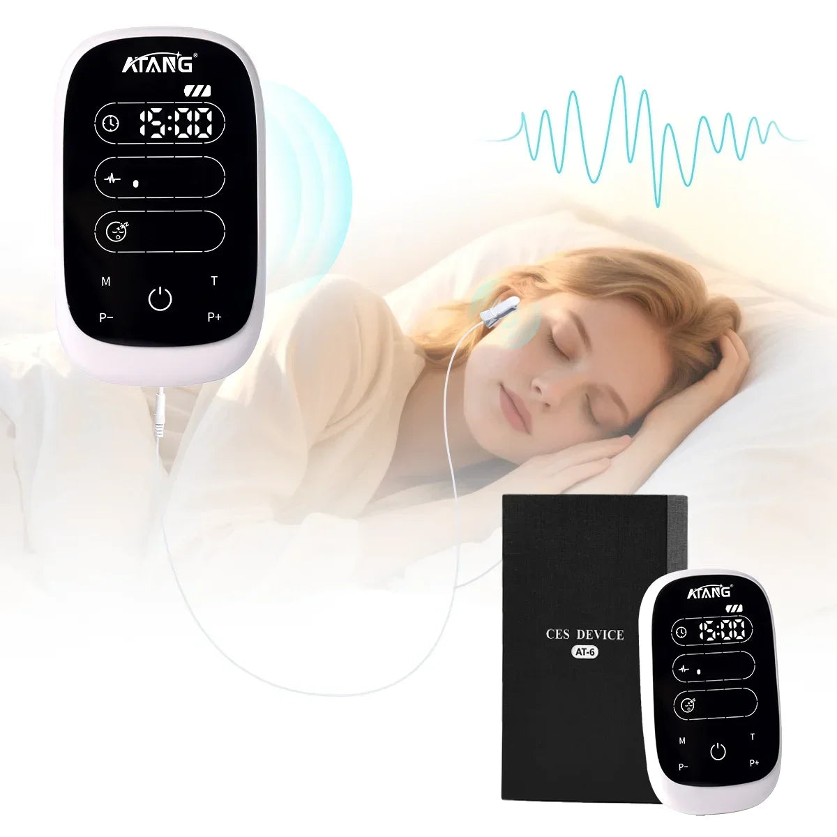 Homulaser Sleep Aid CES Therapy Ear Clip Device For Insomnia