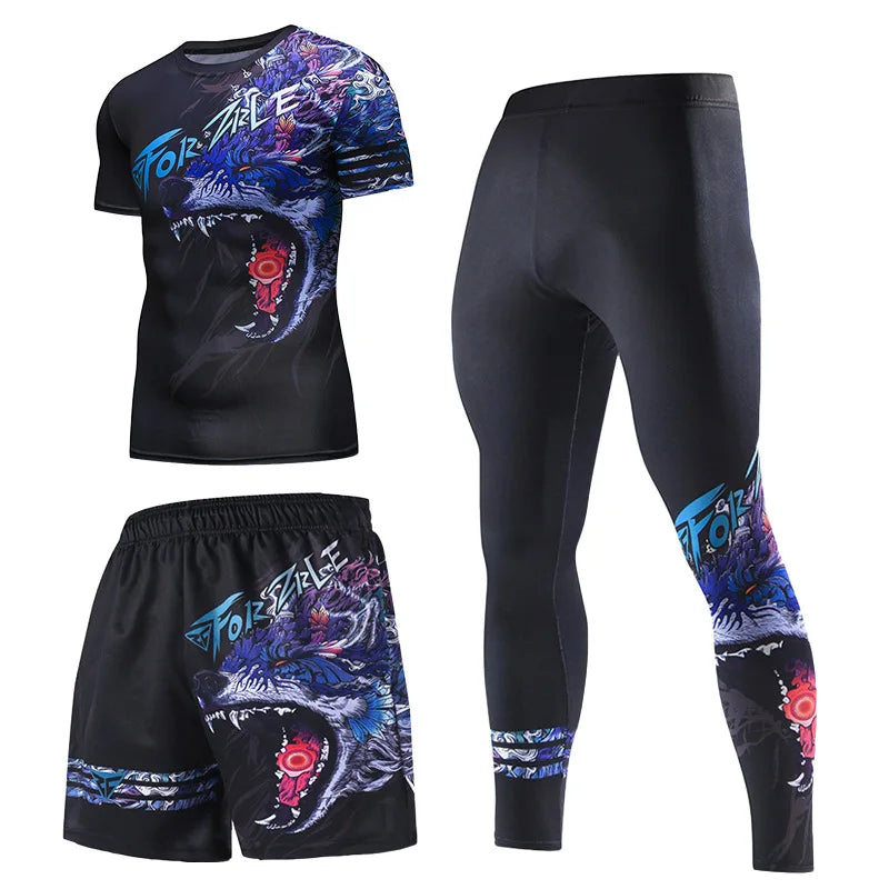 GANYANR Men Running Sets Sports Tracksuit For Fitness And Training