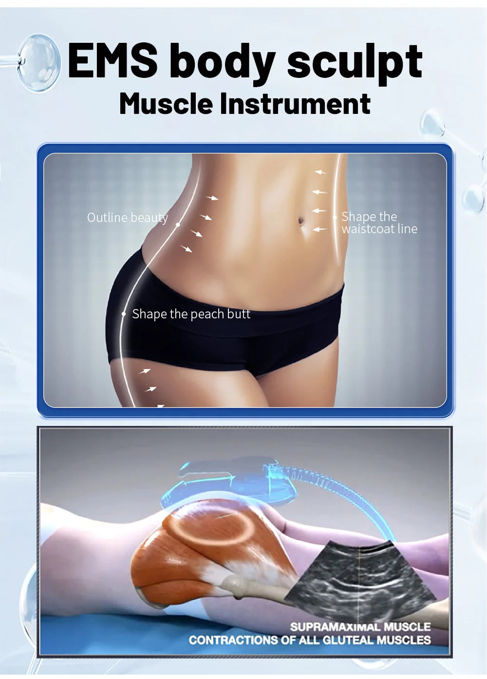EMS RF Body Sculpting Machine for Slimming and Butt Lifts