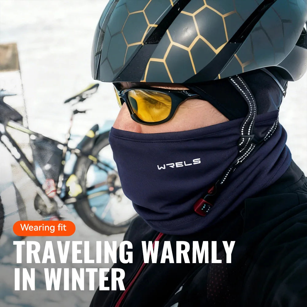 WRELS Winter Neck Gaiter Fleece Lined Windproof Face Warmer For Men And Women Outdoor Cold Weather Gear