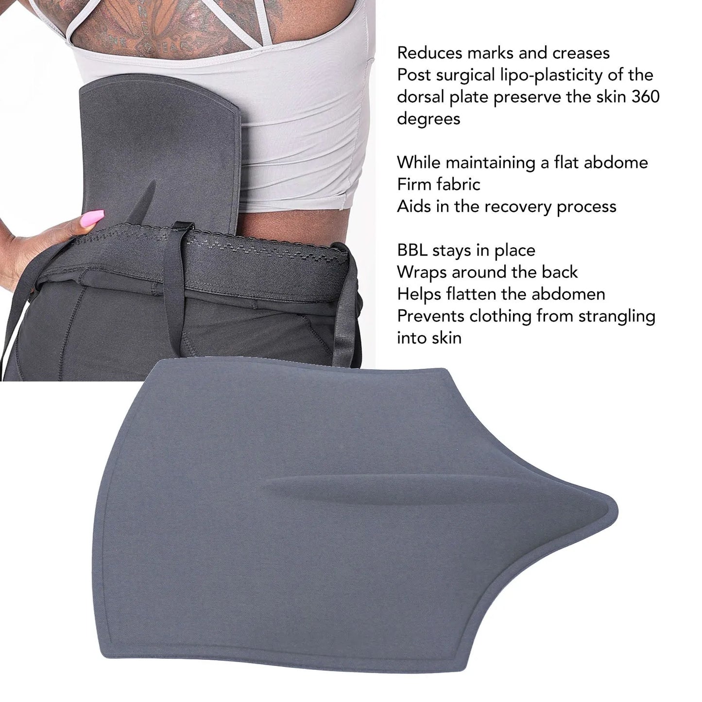 TMISHION Lumbar Molder Liposuction Back Board Foam Compression Ab Board